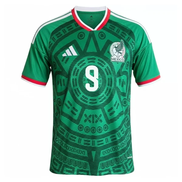 Camisola México Raul 9 Homem Equipamento 1ª Mundial 2026