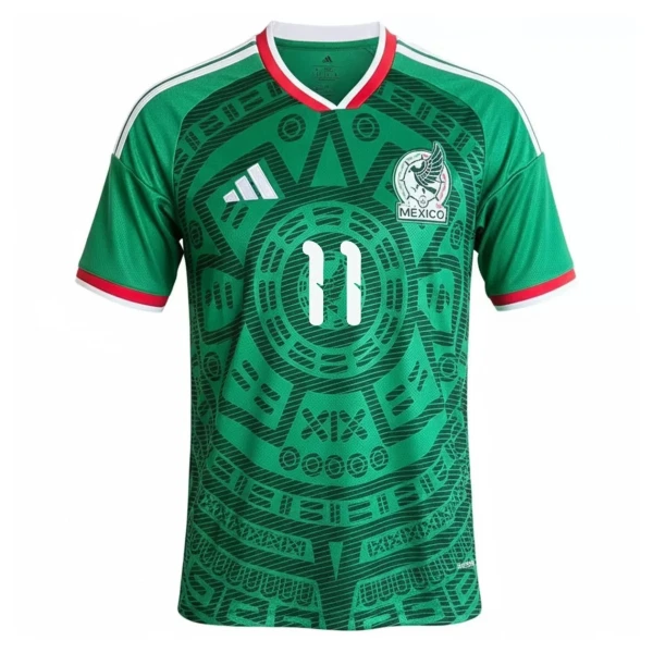 Camisola México S.Gimenez 11 Homem Equipamento 1ª Mundial 2026