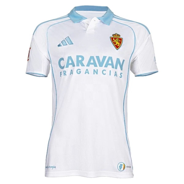 Camisola Real Zaragoza Homem Equipamento 1ª 2025-26 Camisola Real Zaragoza Homem Equipamento 1ª 2025-26