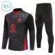 Conjunto de Moletom de Treino AC Milan Criança Quarto-Zíper 2025-26 Preta