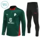 Conjunto de Moletom de Treino AC Milan Criança Quarto-Zíper 2025-26 Verde