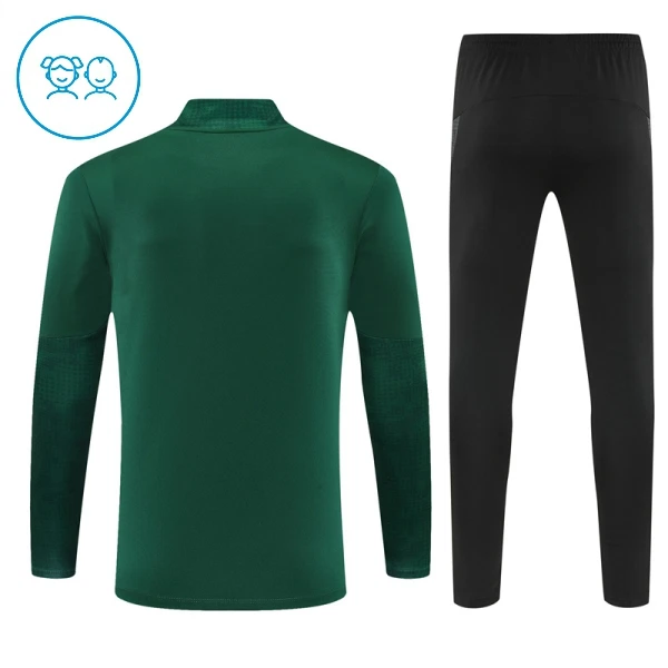 Conjunto de Moletom de Treino AC Milan Criança Quarto-Zíper 2025-26 Verde