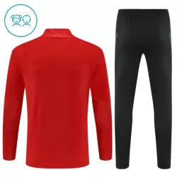 Conjunto de Moletom de Treino AC Milan Criança Quarto-Zíper 2025-26 Vermelha
