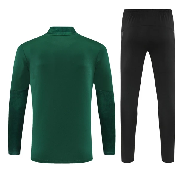 Conjunto de Moletom de Treino AC Milan Homem Quarto-Zíper 2025-26 Verde