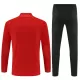 Conjunto de Moletom de Treino AC Milan Homem Quarto-Zíper 2025-26 Vermelha