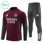 Conjunto de Moletom de Treino Arsenal Criança Quarto-Zíper 2025-26 Vermelha