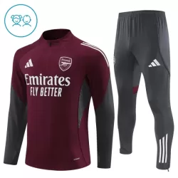 Conjunto de Moletom de Treino Arsenal Criança Quarto-Zíper 2025-26 Vermelha