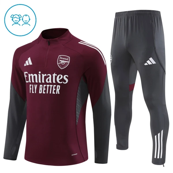 Conjunto de Moletom de Treino Arsenal Criança Quarto-Zíper 2025-26 Vermelha Conjunto de Moletom de Treino Arsenal Criança Quarto-Zíper 2025-26 Vermelha