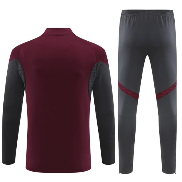Conjunto de Moletom de Treino Arsenal Homem Quarto-Zíper 2025-26 Vermelha