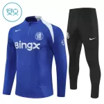 Conjunto de Moletom de Treino Chelsea Criança Quarto-Zíper 2025-26 Azul