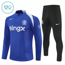 Conjunto de Moletom de Treino Chelsea Criança Quarto-Zíper 2025-26 Azul