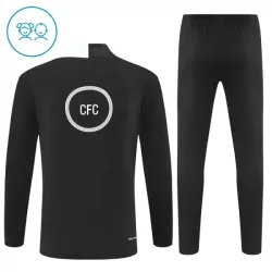 Conjunto de Moletom de Treino Chelsea Criança Quarto-Zíper 2025-26 Preta