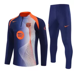 Conjunto de Moletom de Treino FC Barcelona Homem Quarto-Zíper 2025-26 Azul