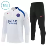 Conjunto de Moletom de Treino Paris Saint-Germain Criança Quarto-Zíper 2025-26 Branca