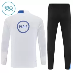 Conjunto de Moletom de Treino Paris Saint-Germain Criança Quarto-Zíper 2025-26 Branca