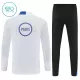 Conjunto de Moletom de Treino Paris Saint-Germain Criança Quarto-Zíper 2025-26 Branca