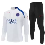Conjunto de Moletom de Treino Paris Saint-Germain Homem Quarto-Zíper 2025-26 Branca