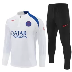 Conjunto de Moletom de Treino Paris Saint-Germain Homem Quarto-Zíper 2025-26 Branca