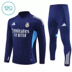 Conjunto de Moletom de Treino Real Madrid Criança Quarto-Zíper 2025-26 Navy