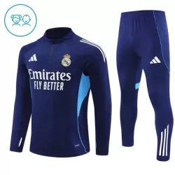 Conjunto de Moletom de Treino Real Madrid Criança Quarto-Zíper 2025-26 Navy