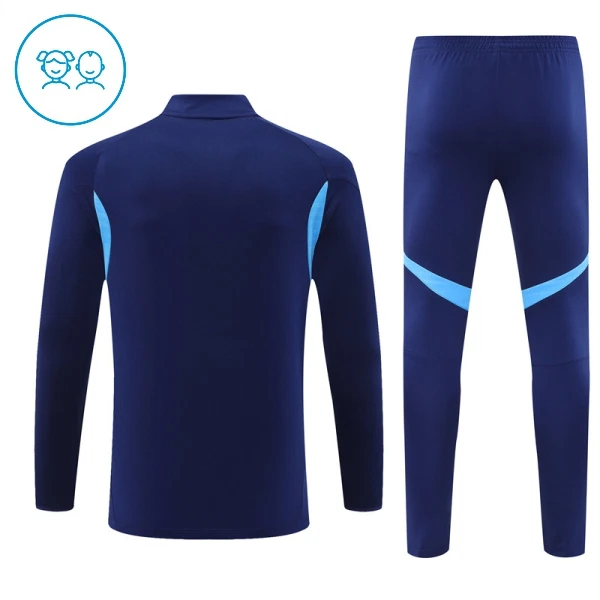 Conjunto de Moletom de Treino Real Madrid Criança Quarto-Zíper 2025-26 Navy