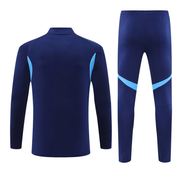 Conjunto de Moletom de Treino Real Madrid Homem Quarto-Zíper 2025-26 Navy