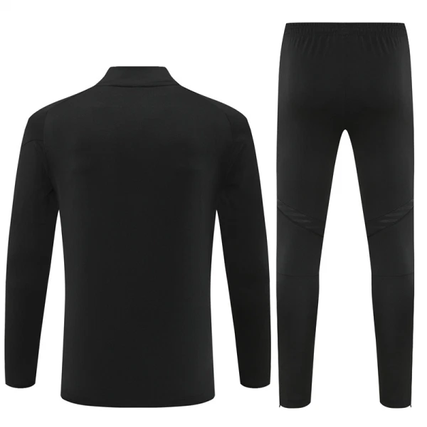 Conjunto de Moletom de Treino Real Madrid Homem Quarto-Zíper 2025-26 Preta