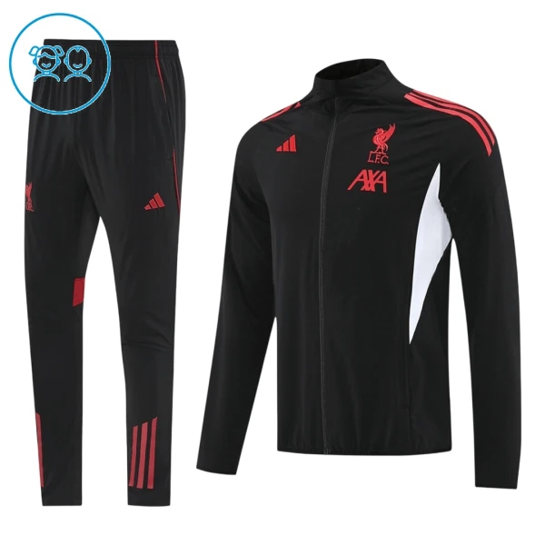 Casaco de Treino Conjunto Liverpool Criança 2025-26 Preta