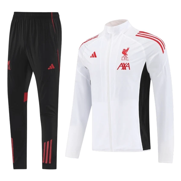 Casaco de Treino Conjunto Liverpool Homem 2025-26 Branca