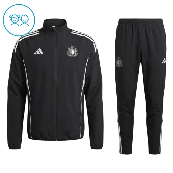 Casaco de Treino Conjunto Newcastle United Criança 2025-26 Preta