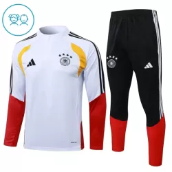 Conjunto de Moletom de Treino Alemanha Criança Quarto-Zíper 2026-27 Branca