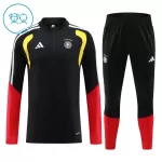 Conjunto de Moletom de Treino Alemanha Criança Quarto-Zíper 2026-27 Preta
