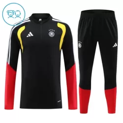 Conjunto de Moletom de Treino Alemanha Criança Quarto-Zíper 2026-27 Preta