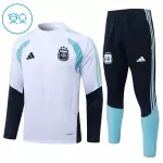 Conjunto de Moletom de Treino Argentina Criança Quarto-Zíper 2026-27 Branca
