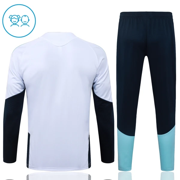 Conjunto de Moletom de Treino Argentina Criança Quarto-Zíper 2026-27 Branca