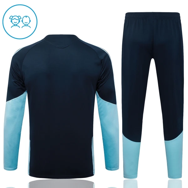 Conjunto de Moletom de Treino Argentina Criança Quarto-Zíper 2026-27 Navy