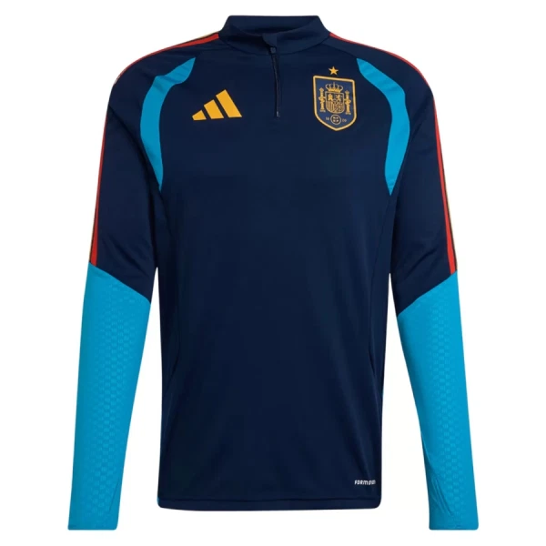 Conjunto de Moletom de Treino Espanha Homem Quarto-Zíper 2026-27 Navy