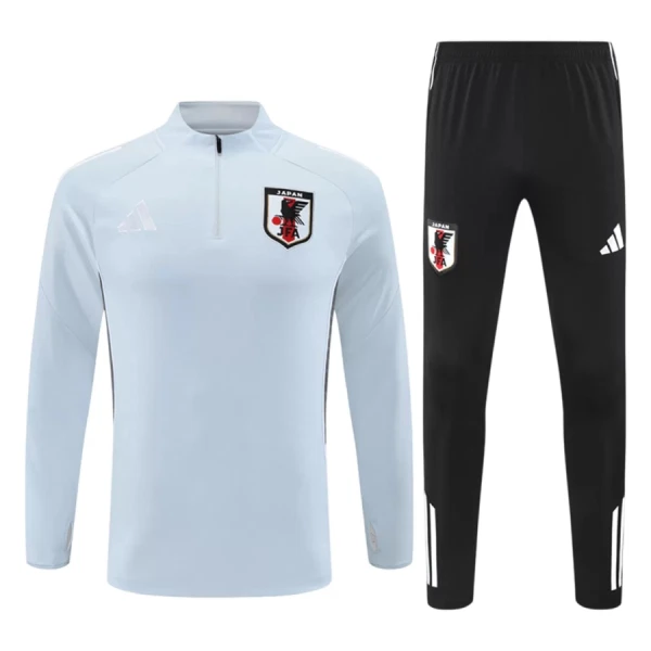 Conjunto de Moletom de Treino Japão Homem Quarto-Zíper 2026 Branca