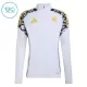 Conjunto de Moletom de Treino Real Madrid Criança Quarto-Zíper 2026-27 Branca