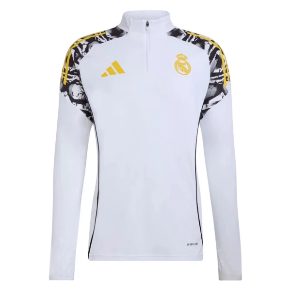 Conjunto de Moletom de Treino Real Madrid Homem Quarto-Zíper 2026-27 Branca