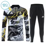 Conjunto de Moletom de Treino Real Madrid Marvel Criança Quarto-Zíper 2026-27 Preta
