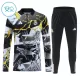 Conjunto de Moletom de Treino Real Madrid Marvel Criança Quarto-Zíper 2026-27 Preta