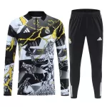Conjunto de Moletom de Treino Real Madrid Marvel Homem Quarto-Zíper 2026-27 Preta