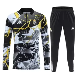 Conjunto de Moletom de Treino Real Madrid Marvel Homem Quarto-Zíper 2026-27 Preta