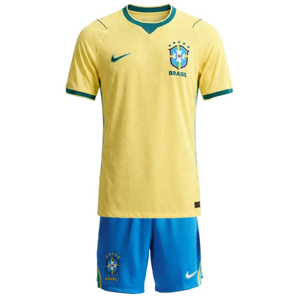Camisola Brasil Criança Equipamento 1ª Mundial 2026 Camisola Brasil Criança Equipamento 1ª Mundial 2026