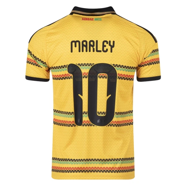 Camisola Jamaica Bob Marley 10 Homem Equipamento 1ª Mundial 2026 Camisola Jamaica Bob Marley 10 Homem Equipamento 1ª Mundial 2026