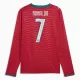 Camisola Manga Comprida Portugal Ronaldo 7 Homem Equipamento 1ª Mundial 2026 Camisola Manga Comprida Portugal Ronaldo 7 Homem Equipamento 1ª Mundial 2026