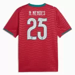 Camisola Portugal Nuno Mendes 25 Homem Equipamento 1ª Mundial 2026