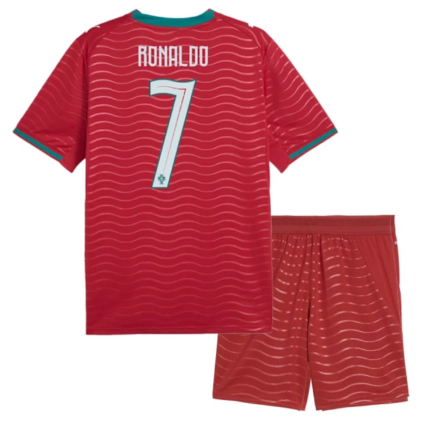 Camisola Portugal Ronaldo 7 Criança Equipamento 1ª Mundial 2026 Camisola Portugal Ronaldo 7 Criança Equipamento 1ª Mundial 2026