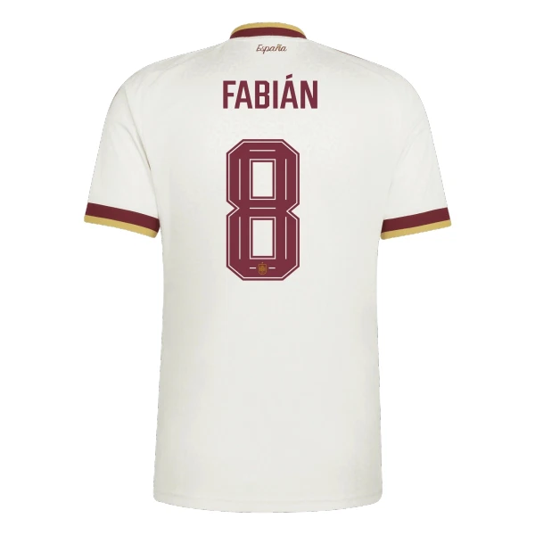 Camisola Espanha Fabian 8 Homem Equipamento 2ª Mundial 2026 Camisola Espanha Fabian 8 Homem Equipamento 2ª Mundial 2026